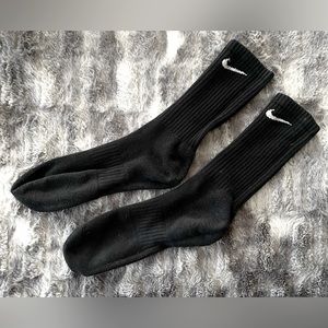 Long Nike Socks Black Athletic Mens Adult
